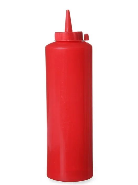 Mērču pudele-dozators 700 ml sarkans