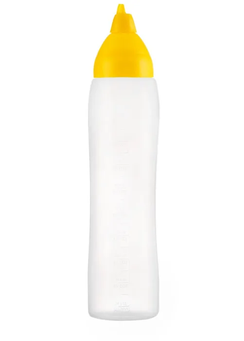 Mērču pudele-dozators dzeltens 1000 ml