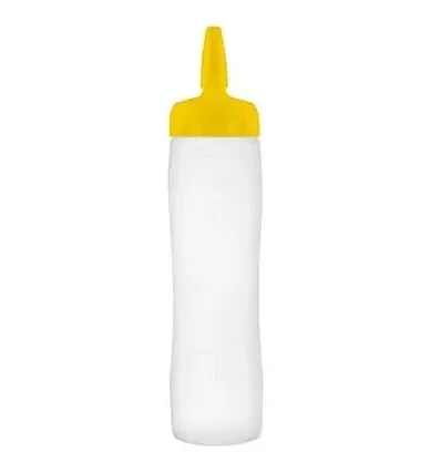 Mērču pudele-dozators dzeltens 500 ml