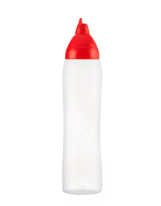Mērču pudele-dozators sarkans 1000 ml