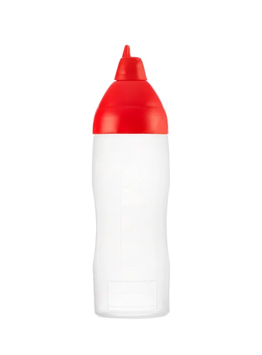 Mērču pudele-dozators sarkans 350 ml