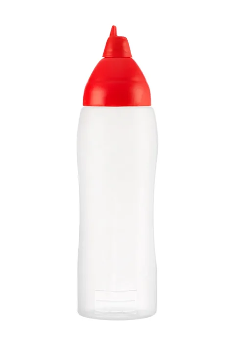Mērču pudele-dozators sarkans 750 ml